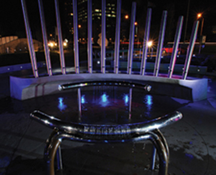 The biggest hydraulophone in the world at Ontario Science Center